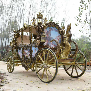 Nuevo Diseño 2026: Carruaje Eléctrico Real para Bodas, Estilo Princesa Cenicienta, sin Caballos, 4 Ruedas, 4-6 Asientos, para Paseos Turísticos y Bodas Románticas - Product Image 1