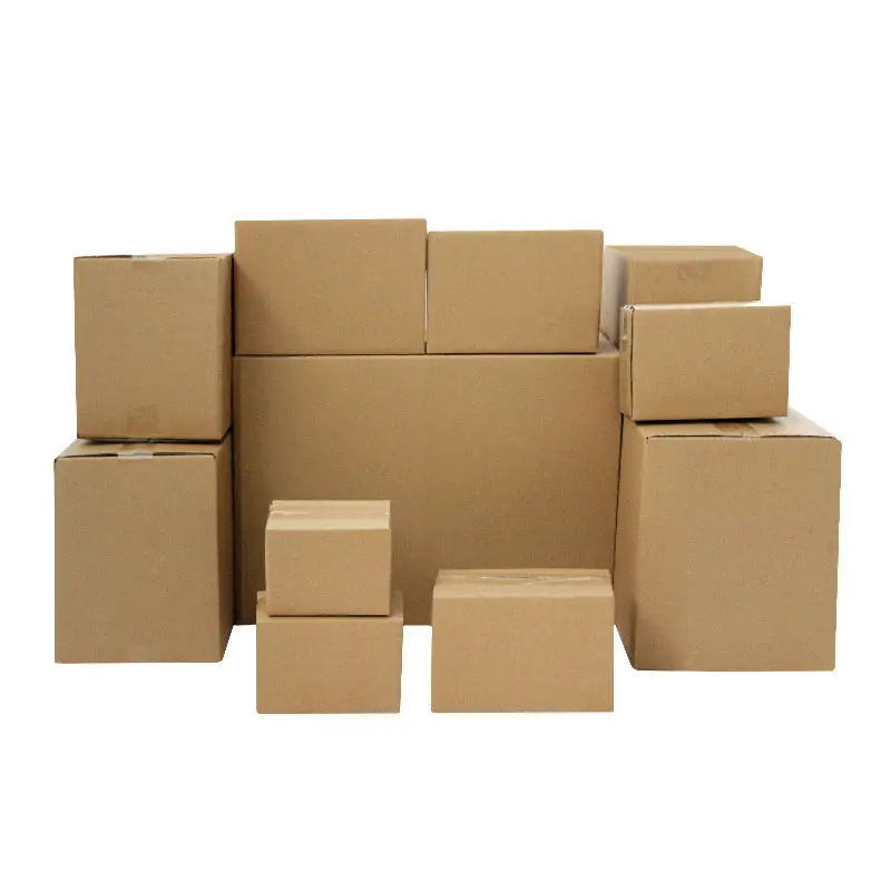 Offre spéciale Boîte de déménagement en carton pliable de grande taille avec couvercle rigide Boîtes d'emballage en carton ondulé pour le déménagement de marchandises en gros