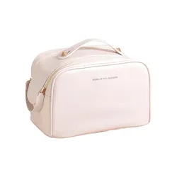 Bolsas de cosméticos de viaje bolsa de maquillaje de diseño de cremallera doble de gran capacidad bolsa de cosméticos impermeable