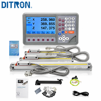 DITRON Afficheur numérique 3 axes D70 avec écran LCD, règle linéaire haute précision pour tour, fraiseuse et autres instruments de test