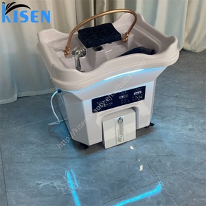 Kisen Meilleur Prix Qualité Export Bac à Shampooing Portable en Plastique pour Spa Capillaire Japonais avec Chauffage, Réservoirs d'Eau et Vaporisateur Léger - Product Image 4