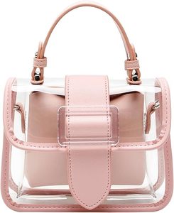 Unisex Clear <b>Purses</b> 2pcs Crossbody Transparent Shoulder Bag for Stadium <b>Small</b> Tote Bag for Concerts Convenient <b>Small</b> Size - Product Image 4