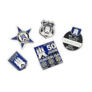 Oneway 제조 기념품 선물 맞춤 의류 저렴한 금속 하드/소프트 에나멜 옷깃 핀 배지 홀더 및 액세서리 - Product Image 4