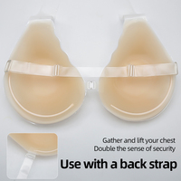 Soutien-gorge de rembourrage push-up en Silicone collant avec nouveau Design colle adhésive lifting des seins accessoires de sous-vêtements d'amélioration des seins