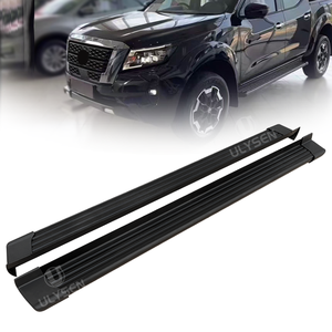 Marchepieds latéraux tout en aluminium noir, style OEM, pour <span class=keywords><strong>Nissan</strong></span> <span class=keywords><strong>Navara</strong></span> NP300 Frontier <span class=keywords><strong>2021</strong></span>+, amélioration tout-terrain - Product Image 2