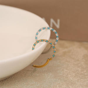 Nuovo Piercing al Naso in Titanio G23 con Opale, Gioielli <span class=keywords><strong>per</strong></span> Matrimoni con Sezione a Spirale <span class=keywords><strong>per</strong></span> Cartilagine - Product Image 2