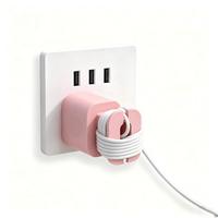 Lampe Flash LED Annulaire Portable Étanche Grand Angle, Organisateur de Câbles Électroniques, Housse de Chargeur, Accessoires Téléphone en Silicone