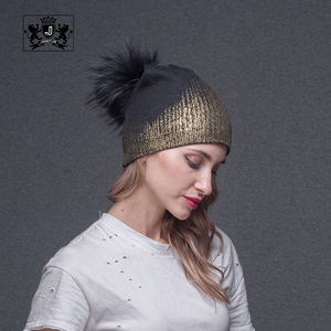 Janefur Custom Winter <strong>Hats</strong> With <strong>Pom</strong> Poms for Female Thick Warm Big Real Raccoon Fur Ball Angora Crochet <strong>Hats</strong> <strong>Women</strong> - Product Image 3
