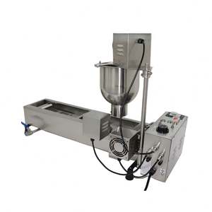 เครื่องทำโดนัทแบบอัตโนมัติเต็มรูปแบบ สำหรับใช้ในเชิงพาณิชย์ รองรับไฟ 110V 220V ทำโดนัททรงกลมได้ - Product Image 4