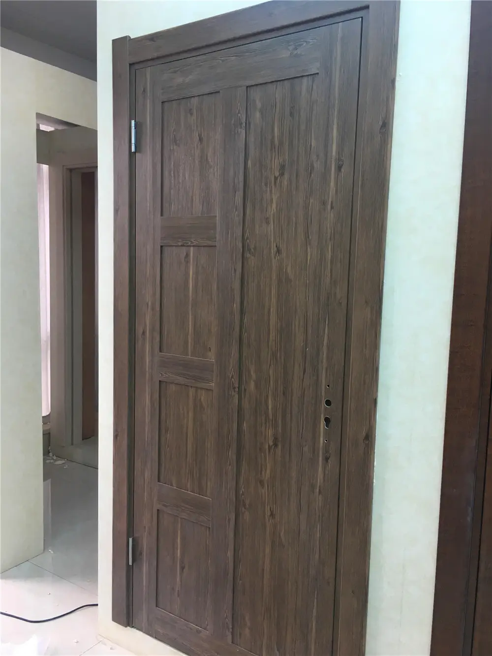 waterproof wpc material interior door  pvc coated surface door design UAE  Dubai  Oman wpc door