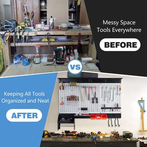 Garage Standard Panel Board Rack Papier handtuch halter für Garten lager regal Peg Board Tool Box Organizer - Product Image 5