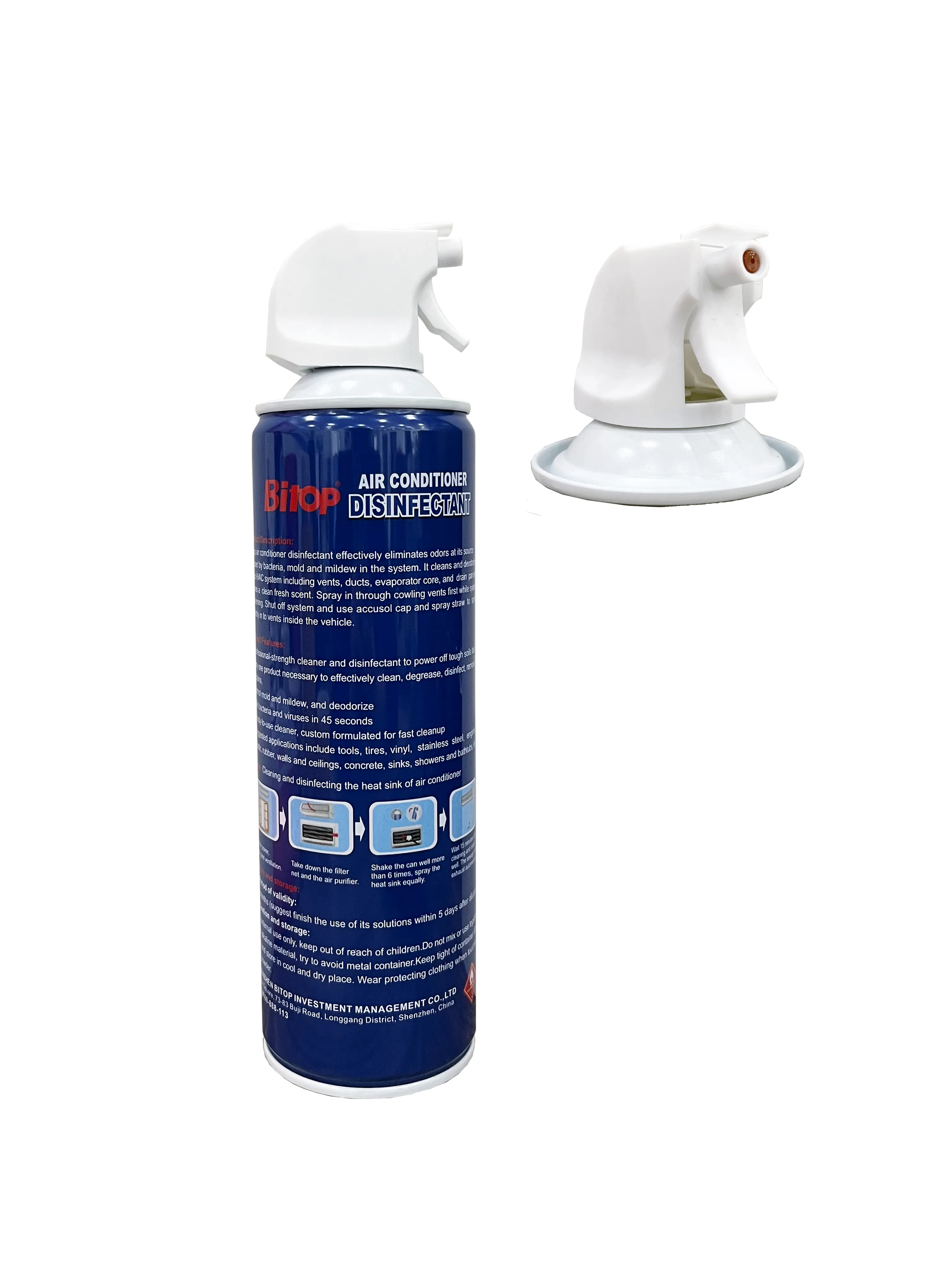 BITOP foam air conditioner cleaner spray for home 500ml deep cleaning spray