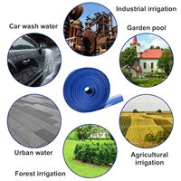 Tuyau plat en PVC haute pression de 2 pouces, durable et flexible, pour jardin, eau de pluie, irrigation industrielle, prix usine