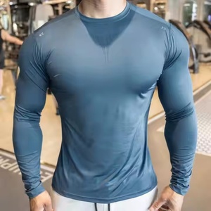เสื้อสเวตเตอร์ถักแบบใหม่จากผู้ผลิต ดีไซน์คอโอ สำหรับผู้ชาย ใส่ออกกำลังกายในฤดูใบไม้ร่วง เสื้อยืดแขนยาวผู้ชาย - Product Image 6