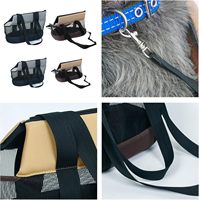 Mochila de malla para perros, plegable, de gran capacidad, transpirable, ligera, portátil, para viajes, tamaño pequeño