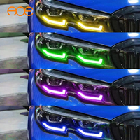 Para BMW Serie 3 G20 G28 G21 Pre LCI 2020-2022, Faro Delantero Estilo LED, Multicolor, RGBW, DRL
