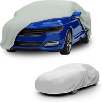 Housse de voiture en coton imperméable et anti-poussière 125 g/m² en PEVA, résistante aux rayures, doublure en coton, pour toutes les saisons