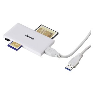 Lecteur de cartes mémoire multi-cartes USB 3.0 Blanc 00181017 - Product Image 2