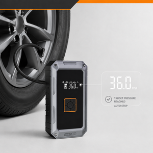 Compresseur d'air portable sans fil 90W, type C, cylindre 19mm, pompe de gonflage de pneus rechargeable pour voitures, motos, vélos, OEM ODM - Product Image 6