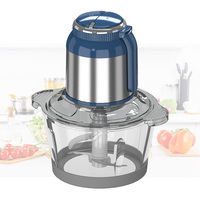Robot culinaire électrique multifonction à grande capacité avec bol en verre 2L 3L 5L 650W 1000W, trancheuse à légumes sans effort, hachoir à viande
