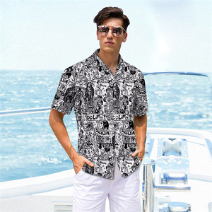 white beach shirt