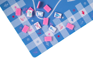 Alas Permainan Mahjong & Poker Seri Miss GINGHAM dari Bahan Lumpur Diatom, Ukuran 31.5 inci*31.5 inci, untuk Mahjong Amerika & Permainan Poker - Product Image 3