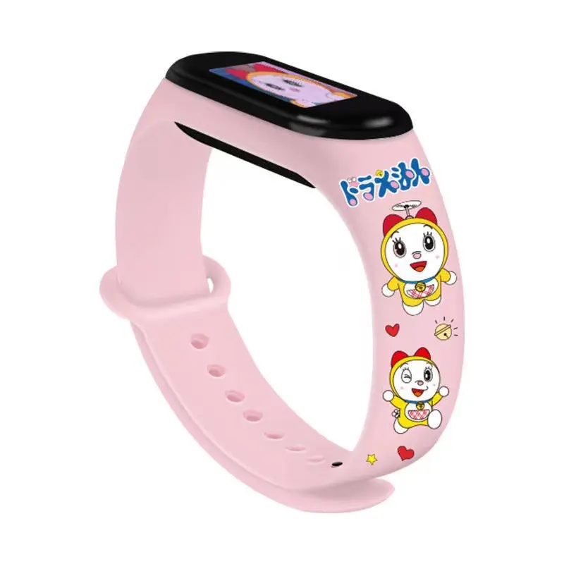 新着防水漫画印刷ラバーTPUスマートウォッチストラップMi Band 7 6 5 4 3