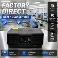 Projecteur laser 4K 10000 lumens, laser bicolore, 3LCD, contraste 5 000 000:1, 20000H, HDBaseT, DMX512 pour salle de conférence, auditorium