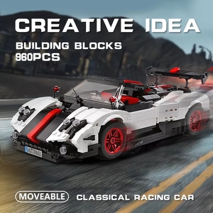 MOULD KING 13105 zona Cinque Roadster véhicule briques, Version statique créative bricolage jouets pour garçons n ° Pagani bloc de construction pour enfants - Product Image 3