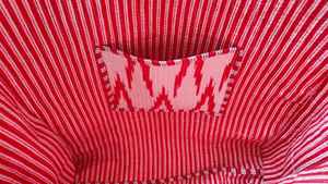 Sac fourre-tout matelassé en coton imprimé collage Ikat de Jaipur, réversible, grand sac de shopping, sac à bandoulière de voyage - Product Image 5