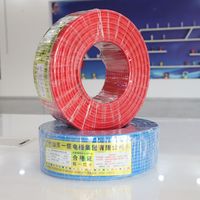 Cable Eléctrico de Cobre Aislado en PVC, Cable de Alimentación de Bajo Voltaje, Flexible, de un Solo Núcleo, para Instalación en Interiores