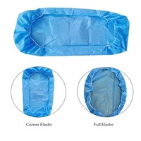 Drap de lit d'hôpital bleu jetable non tissé en PP antibactérien médical