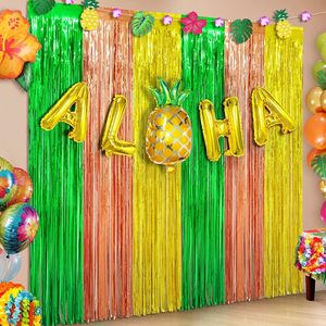 Cortina de Flecos Metálicos con Notas Musicales de Demon Movie Hunters, Telón de Fondo de Lentejuelas para Fiestas de Cumpleaños y Graduación, Personalizable - Product Image 5