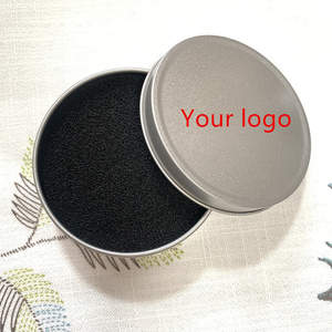 Caja limpiadora de brochas de maquillaje de esponja, herramienta de limpieza de eliminación, logotipo personalizado, brocha de maquillaje de estaño de Metal, limpieza en seco - Product Image 1