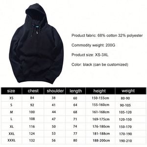 Design Unisex Embroidery Hoodie Men's Sublimation Sportswear <b>Black</b> Winter Fashion Size Hoodies ODM Supply for Autumn - Product Image 5
