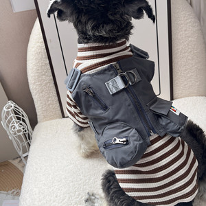Chaleco de Trabajo para Perros, Arnés Ajustable para Razas Pequeñas, Moderno, para Schnauzer, Bichón Frisé, Shiba Inu, West Highland White Terrier - Product Image 1