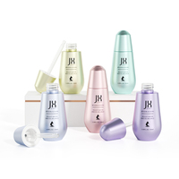 30 ml 50 ml euro bouton poussoir de luxe rose jaune gel bleu huile de barbe prix compétitif flacon compte-gouttes