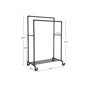 תעשייתי צינור בגדים מתלה כפול רכבת צינור בגדים מתלה בגד - Product Image 6