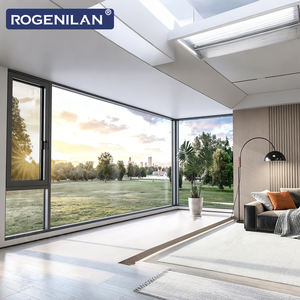 ROGENILAN, fournisseur chinois, grandes fenêtres en aluminium à rupture <span class=keywords><strong>de</strong></span> pont thermique, double vitrage, fenêtre à battants et à basculer <span class=keywords><strong>avec</strong></span> moustiquaire - Product Image 3