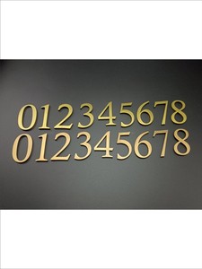 Guía <span class=keywords><strong>de</strong></span> Número <span class=keywords><strong>de</strong></span> Habitación <span class=keywords><strong>de</strong></span> Hotel Personalizada <span class=keywords><strong>de</strong></span> Acero Inoxidable Sólido con Acabado Metálico Cepillado y Caracteres <span class=keywords><strong>de</strong></span> Latón - Product Image 6