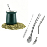 Bombilla en acier inoxydable pour Yerba Mate, paille filtrante pour boire, tasse premium pour thé et café