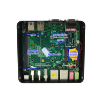 Fanless Industrial Mini Pc Elkhart Lake Intel N150 N100 2COM 2HD1.4 DP 3x display komputer industri tertanam PC Desktop Mini