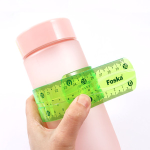 <span class=keywords><strong>Regla</strong></span> Flexible de Plástico Transparente de 12 Pulgadas Foska, Resistente a la Decoloración, con Graduaciones y Borde Recto, para Estudiantes, Maestros, Amigos y Compañeros de Trabajo - Product Image 2