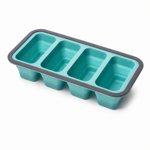 250ml Capacity Silicone Freezer Tray Built In ML Markings 4 Compartment Lunch <b>Box</b> For Precise Soup Sauce Portion Freezing - Product Image 1