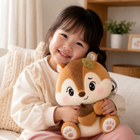 Peluche de Ardilla Personalizado de Fábrica 2026, Peluche de Ardilla Suave y Adorable para Niños, Regalo de Cumpleaños