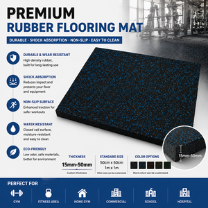 Alfombra de Goma Antideslizante de 1m x 1m para <span class=keywords><strong>Gimnasio</strong></span> en Casa, Baldosas de Goma para Pisos de <span class=keywords><strong>Gimnasio</strong></span> y Centros Deportivos, Venta al Por Mayor - Product Image 4