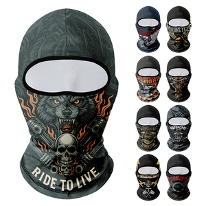 <span class=keywords><strong>Masque</strong></span> facial de moto en forme de crâne, cagoule, impression 3D personnalisée, respirant, coupe-vent, protection solaire, équipement de cyclisme, <span class=keywords><strong>masque</strong></span> de ski pour motards - Product Image 1