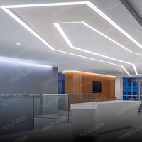 Le PVC en aluminium de profil de plafond extensible a mené le profil de bande pour la conception linéaire de faux plafond