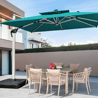 Nouvel Arrivage – Parasol Cantilever Pliant Hydraulique de 3 m – Robuste pour Terrasse, Jardin et Hôtel