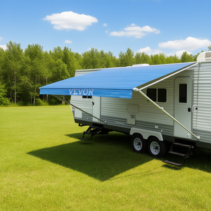 Toldo para Patio de Autocaravana Vevor de 18 Pies, Azul Océano, Vinilo Resistente, Retráctil Manual, Estructura de Aluminio, Toldo de Repuesto - Product Image 2